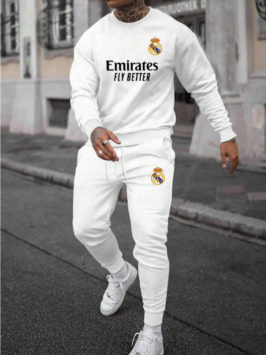 Conjunto Polera + Jogger Real Madrid - Algodón